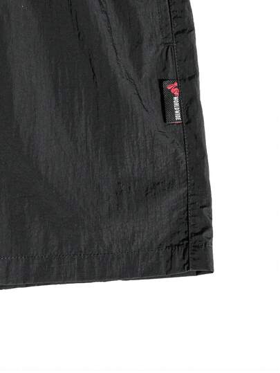 Horizaway شورت كاجوال للرجال بجيوب مائلة وخصر بسحاب، لارتداء على الشاطئ