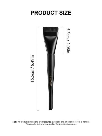 Lancôme فرشاة أساس ذات قمة مسطحة طويلة الأمد. أساس خفيف الوزن لا يمتص الكثير من المنتج. تصميم قطعة واحدة محمول. فرشاة مكياج رفيعة