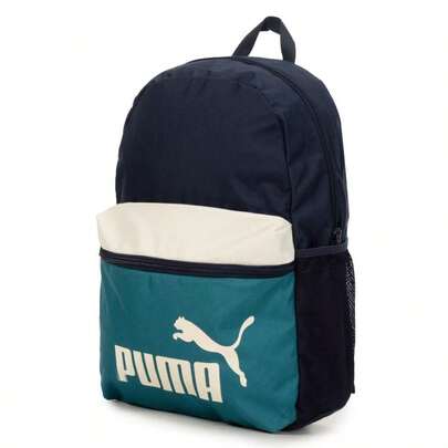 Puma حقيبة ظهر بوما فايز كولور بلوك للرجال والنساء، حقيبة ظهر خفيفة الوزن للاستخدام اليومي، حقيبة ظهر للطلاب، حقيبة كتف 091175-07