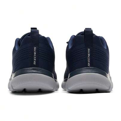 Skechers أحذية رياضية كاجوال للرجال بنمط ربطة، أحذية رياضية كاجوال مريحة للاستخدام اليومي والخارجي 232395-NVGY