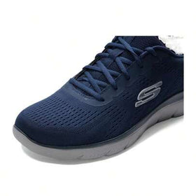 Skechers أحذية رياضية كاجوال للرجال بنمط ربطة، أحذية رياضية كاجوال مريحة للاستخدام اليومي والخارجي 232395-NVGY