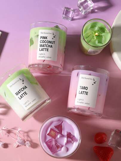 شمعة معطرة بشكل كوب قهوة (قهوة مثلجة/لاتيه كراميل) - عطر نباتي طويل الأمد، مثالية للاسترخاء في غرفة المعيشة/غرفة النوم، ديكور حامل الشمعة، هدية للمناسبات/عيد الحب/الكرنفال/عيد الفصح/الحفلات، إكسسوار حفل زفاف، هدية لعشاق القهوة، جنسي.