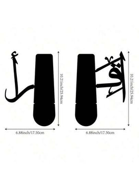 حامل كتب معدني هندسي قطعة واحدة، حامل كتب ديكوري بسيط مناسب للدراسة والصالة المعيشية والنوم والمكتب والمقهى، حرفة ديكورية