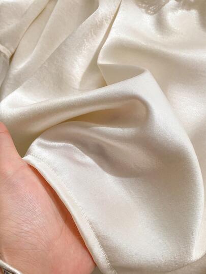 Elladie kids مجموعة ملابس علوية كاجوال مع أكمام مزينة بالدانتيل وشورت كاجوال بلون واحد للفتيات المراهقات 2 قطعة
