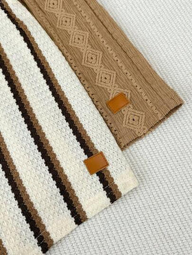مجموعة قميص وشورت قصير الأكمام للأطفال الرضع البنين/البنات بتصميم مريح وعصري مكونة من قطعتين، مخطط وأحادي اللون، مناسبة للربيع/الصيف