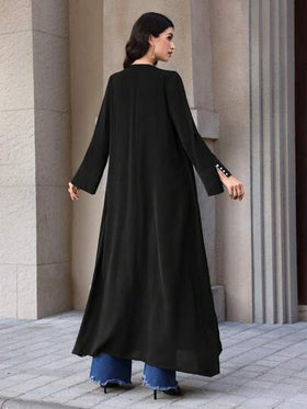 Graceveil عباءة نسائية أنيقة بتصميم مرقع بأكمام طويلة للارتداء اليومي