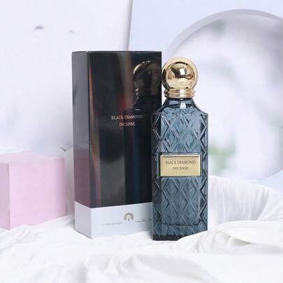 زيت عطري كلاسيكي للأعياد بلون اللؤلؤ الرمادي والماس، منعش ومزيل للروائح، بنكهة عربية ، يعزز الجاذبية للاستخدام اليومي، هدية مثالية للأصدقاء