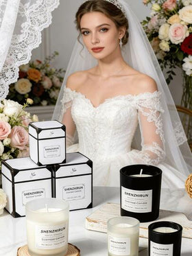 شموع معطرة، شموع شمع الصويا اليدوية في أوعية، أواني، وشموع شمع الصويا في أوعية شمع مصنوعة يدويًا، هدايا مثالية للعائلة والأصدقاء، شموع معطرة، أوعية معطرة، مناسبة لل- DIY، أعياد الميلاد، مجموعات هدايا معطرة، ديكورات الزفاف، تذكارات الزفاف (التعبئة والتغليف