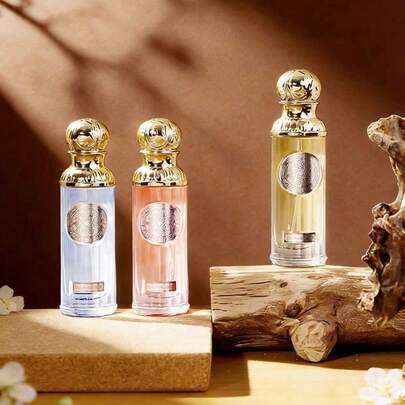 3 قطع مجموعة هدايا العطور، سلسلة هوانغو من معطرات الهواء بزيوت أساسية بدون لهب، 25 مل * 3، رائحة زهرية فاكهية منعشة ومهدئة، هدية عالية الجودة، ملمس ممتاز، مثالية لإزالة الروائح وتعزيز العطر