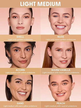 SHEGLAM Lock & Go Long-Lasting كوشن فونديشن-Nude علامة تجارية جمال مكياج ميكب مستحضرات تجميل للنساء الفتيات مثالي لفصل الشتاء الربيع مثالي ل- Y2K أزياء أنيقة رمضان هدية حفلة جاهز أفضل لون