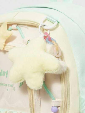 ROMWE Kawaii حقيبة ظهر مزينة بنجمة ذات ألوان متباينة، سعة كبيرة مناسبة للسفر والتسوق والعطلات والعودة إلى المدرسة، لوازم المدرسة، حقيبة ظهر مدرسية، حقيبة مدرسية، حقيبة ظهر للمدرسة، حقيبة ظهر للعودة إلى المدرسة، حقيبة كتب مدرسية، حقيبة ظهر كبيرة، حقيبة ظهر