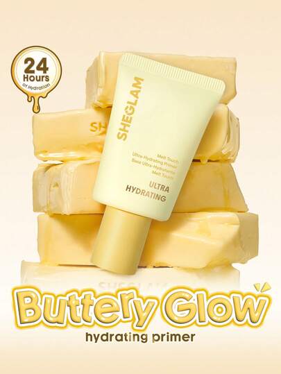 SHEGLAM Melt Touch برايمر فائق الترطيب علامة تجارية جمال مكياج ميكب مستحضرات تجميل للنساء الفتيات مثالي لفصل الشتاء الربيع مثالي ل- Y2K أزياء أنيقة رمضان هدية حفلة جاهز أفضل لون