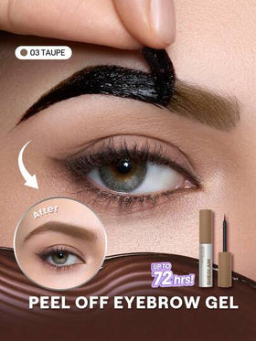 SHEGLAM Tint Lock Tattoo جل حواجب قابل للتقشير-Taupe علامة تجارية جمال مكياج ميكب مستحضرات تجميل للنساء الفتيات مثالي لفصل الشتاء الربيع مثالي ل- Y2K أزياء أنيقة رمضان هدية حفلة جاهز أفضل لون