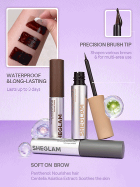 SHEGLAM Tint Lock Tattoo جل حواجب قابل للتقشير-Taupe علامة تجارية جمال مكياج ميكب مستحضرات تجميل للنساء الفتيات مثالي لفصل الشتاء الربيع مثالي ل- Y2K أزياء أنيقة رمضان هدية حفلة جاهز أفضل لون