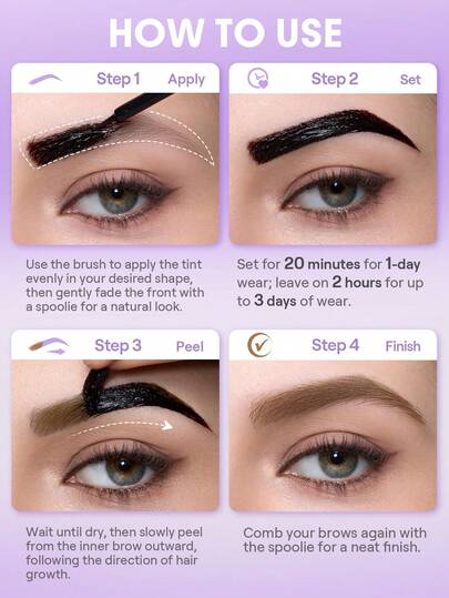 SHEGLAM Tint Lock Tattoo جل حواجب قابل للتقشير-Taupe علامة تجارية جمال مكياج ميكب مستحضرات تجميل للنساء الفتيات مثالي لفصل الشتاء الربيع مثالي ل- Y2K أزياء أنيقة رمضان هدية حفلة جاهز أفضل لون