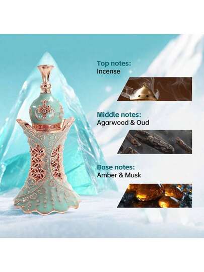 زيت عطري نقي 5 مل، عود الصندل والورد العربي، عطر طويل الأمد لمدة 12 ساعة، زيت عطري أساسي بدون لهب لتنقية الهواء المنزلي، له تأثير على الاسترخاء والإنعاش العقلي، سلسلة عالية الجودة والمستوى، مناسب للهدايا