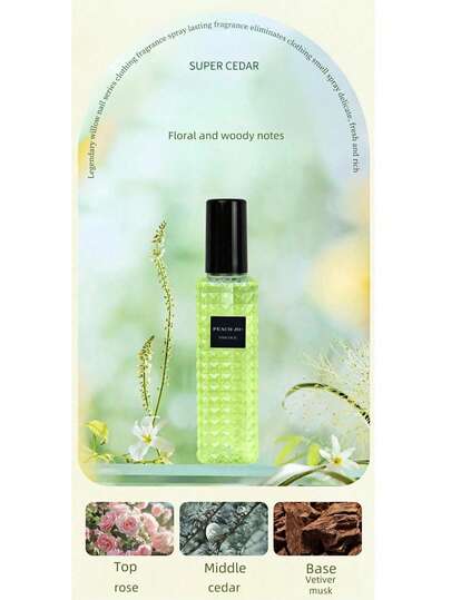 زجاجة رذاذ عطري 90 مل، رائحة كلاسيكية، منعش للهواء الداخلي والخارجي، عطر دائم، مناسب للمواعيد والحفلات والعطلات والمنازل والفنادق والمكاتب، هدية مثالية للعائلة والأصدقاء!