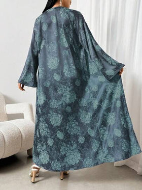 عباءة نسائية أنيقة وعصرية بطبعة زهرية