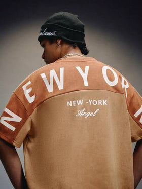 PAVTROS ملابس علوية تي شيرت قصير الأكمام مريح من الجلد المدبوغ للرجال، بتصميم رقعي مريح وكاجوال للشارع، مناسب لمناسبات مثل عيد الحب، الربيع إلى الصيف، Y2K، كرنفال مارد جراس، الطراز الكلاسيكي، الشارع، الحفلات، ، الخروج
