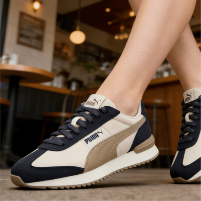 Puma أحذية رجالية ونسائية، أحذية للأزواج، أحذية جري للأزواج، أحذية كاجوال من سلسلة R78، أحذية رياضية خفيفة الوزن ومريحة