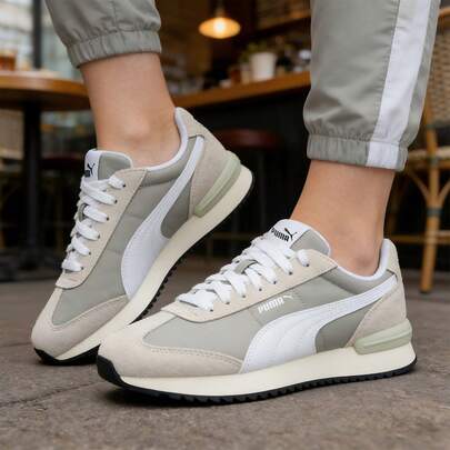 Puma أحذية رجالية ونسائية، أحذية للأزواج، أحذية جري للأزواج، أحذية كاجوال من سلسلة R78، أحذية رياضية خفيفة الوزن ومريحة