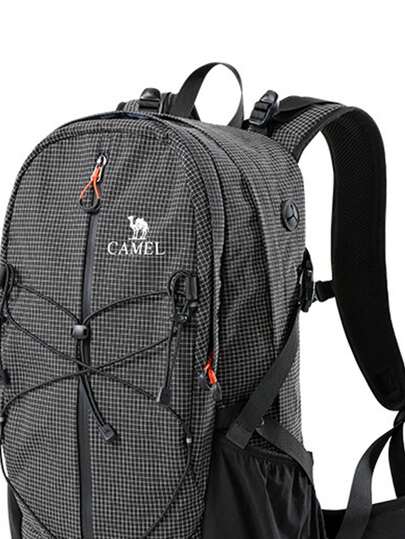 CAMEL CROWN حقيبة سفر قابلة للطي ذات سعة كبيرة، حقيبة ظهر للسفر لمسافات قصيرة، حقيبة تخزين للياقة البدنية