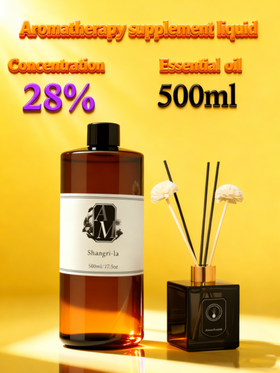 500 مل زيت عطري أساسي، سائل تعبئة عطري قائم على الماء، سائل تعبئة عطري بدون لهب، تركيز عطري 28% (معظم منتجات السوق هي 2%-6%)، مناسب لموزعات القصب والموزعات العطرية وأجهزة موزعات الروائح والموزعات العطرية فوق الصوتية