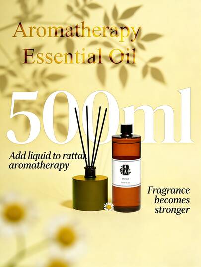 500 مل زيت عطري أساسي، سائل تعبئة عطري قائم على الماء، سائل تعبئة عطري بدون لهب، تركيز عطري 28% (معظم منتجات السوق هي 2%-6%)، مناسب لموزعات القصب والموزعات العطرية وأجهزة موزعات الروائح والموزعات العطرية فوق الصوتية