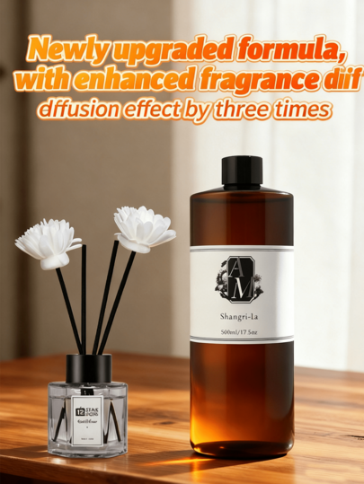 500 مل زيت عطري أساسي، سائل تعبئة عطري قائم على الماء، سائل تعبئة عطري بدون لهب، تركيز عطري 28% (معظم منتجات السوق هي 2%-6%)، مناسب لموزعات القصب والموزعات العطرية وأجهزة موزعات الروائح والموزعات العطرية فوق الصوتية
