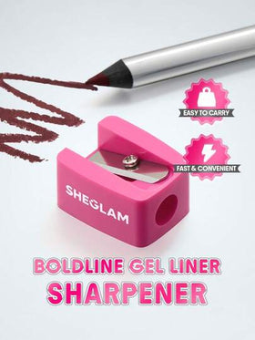 SHEGLAM Boldline مبراة لقلم الجل المحدد للعيون علامة تجارية جمال مكياج ميكب مستحضرات تجميل للنساء الفتيات مثالي لفصل الشتاء الربيع مثالي ل- Y2K أزياء أنيقة رمضان هدية حفلة جاهز أفضل لون