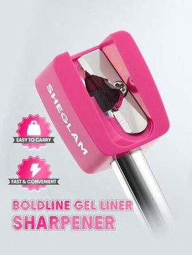 SHEGLAM Boldline مبراة لقلم الجل المحدد للعيون علامة تجارية جمال مكياج ميكب مستحضرات تجميل للنساء الفتيات مثالي لفصل الشتاء الربيع مثالي ل- Y2K أزياء أنيقة رمضان هدية حفلة جاهز أفضل لون
