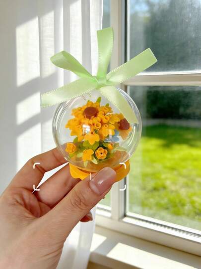 ديكور منزلي DIY مع أزهار محفوظة، يأتي مع أشرطة، خيارين للعرض - على الطاولة أو معلق، فكرة هدية متعددة الوظائف وأصلية، ترتيب زهور اصطناعية معشقة، مناسبة للأعياد والعطلات، عيد الحب، عيد الأم، عيد الميلاد، عيد الأب، ديكور المكتب، رأس السنة