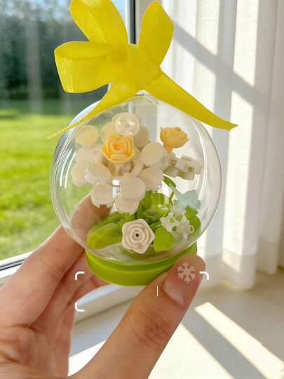 ديكور منزلي DIY مع أزهار محفوظة، يأتي مع أشرطة، خيارين للعرض - على الطاولة أو معلق، فكرة هدية متعددة الوظائف وأصلية، ترتيب زهور اصطناعية معشقة، مناسبة للأعياد والعطلات، عيد الحب، عيد الأم، عيد الميلاد، عيد الأب، ديكور المكتب، رأس السنة
