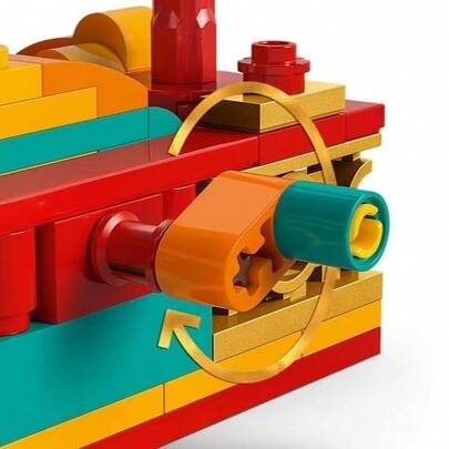 LEGO لوحة كبيرة لأربعة خيول تجري بسرعة 80119