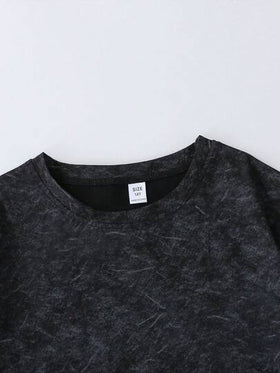 ملابس المراهقين، تيشيرت أولاد، تيشيرت كاجوال فضفاض مطبوع بتصميم شعار شخصي - تيشيرت بياقة دائرية وأكمام قصيرة، قابل للغسل في الغسالة - هدية صيفية مثالية، مناسب للارتداء في المدرسة والخارج في الربيع/الصيف