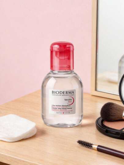 Bioderma منظف مكياج مائي لطيف ومناسب لجميع أنواع البشرة، متعدد الوظائف، ماء تنظيف لطيف، 100 مل / 3.38 أونصة