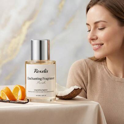 1 قطعة عطر برائحة الحمضيات، عطر "وقت جميل"، طبيعي، منعش، رومانسي، لطيف وأنيق، عطر مناسب للسفر اليومي