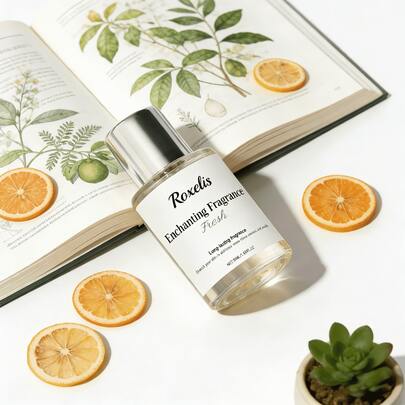 1 قطعة عطر برائحة الحمضيات، عطر "وقت جميل"، طبيعي، منعش، رومانسي، لطيف وأنيق، عطر مناسب للسفر اليومي