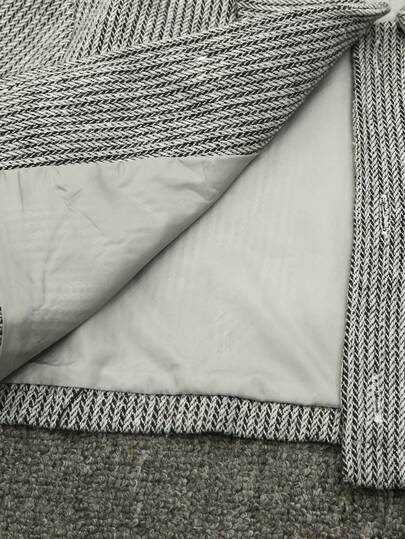 SHEIN طقم جاكيت قصيرة على الطراز الفرنسي وفستان كاجوال أنيق بسيط مناسب للفتيات المراهقات، مناسب للربيع والخريف