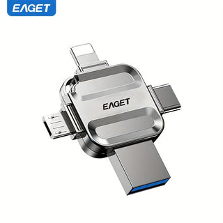 ذاكرة فلاش EAGET 4 في 1 عالية السرعة USB 3.0، عدة واجهات ذاكرة، التوصيل والتشغيل، إمكانية نسخ احتياطي بنقرة واحدة، متوافقة مع آيفون، آيباد، ماك، جهاز كمبيوتر شخصي، أجهزة أندرويد لتخزين ونقل البيانات، مبيعات الهواتف المحمولة لعام 2022، مستلزمات سيارة، هداي