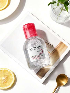 Bioderma ماء ميسيلار سانسيبيو إتش 2 أو - منظف للبشرة الحساسة، صيغة بدون شطف، موصى به من قبل الأطباء الجلديين، حجم السفر - 100 مل/3.38 أونصة