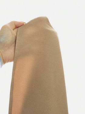 SHEIN فستان كاجوال أنيق للمراهقات بياقة مكسرة وخصر مناسب وتنورة متسعة، لون الخاكي