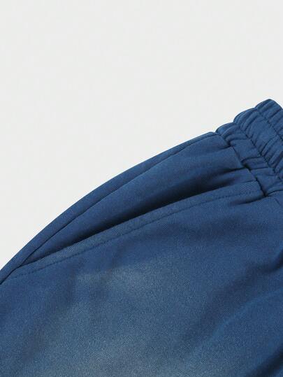 ROMWE MEN Casual شورتات رياضية للرجال بطبعة حصان مشتتة مهترئة على طراز قديم، مناسبة للارتداء اليومي في الربيع/الصيف
