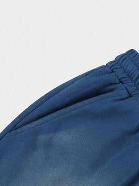 ROMWE MEN Casual شورتات رياضية للرجال بطبعة حصان مشتتة مهترئة على طراز قديم، مناسبة للارتداء اليومي في الربيع/الصيف