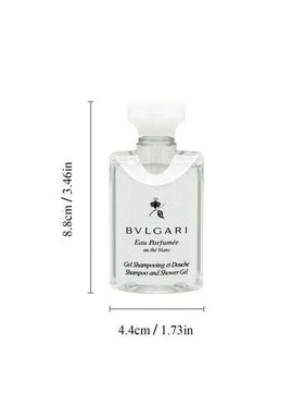 Bvlgari مجموعة مكونة من 40 مل غسول جسم + 40 مل كريم ترطيب جسم بعطر الشاي الأبيض. مجموعة عناية بالشعر محمولة. عطر طويل الأمد.