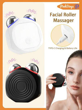 PinkSings جهاز تدليك محمول، مناسب للوجه والرقبة والعينين والجسم بأكمله، مدمج وملائم، جهاز تدليك الوجه، جهاز تدليك، تدليك الوجه، تدليك العين، جهاز تدليك محمول باليد، متين