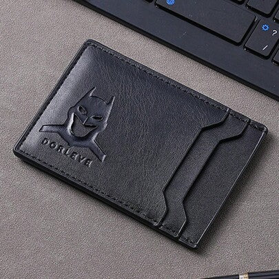 Warner Bros محفظة رجالية رفيعة مضادة للسرقة من وارنر بروس باتمان، تتميز بتصميم انزلاقي لحمل بطاقة الهوية وبطاقة القيادة، هدية مثالية لعيد الميلاد وعيد الحب وعيد الشكر وغيرها من المناسبات