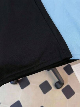 SHEIN طقم قصير الأكمام بطباعة شعار للمراهقين وشورت كاجوال