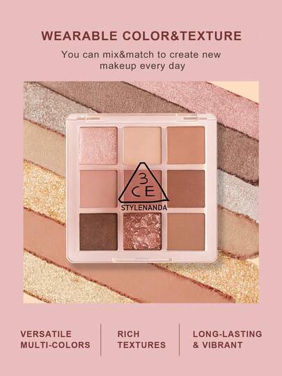 لوحة ظلال العيون متعددة الألوان 3CE #SOME DEF-8.2 جرام، مناسبة للمكياج اليومي، يمكن إهداؤها كهدية لصديقتك