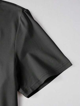 Manfinity Homme طقم تي شيرت وشورت مطبوع عليه حرف شيكاغو للرجال، ملابس شارع عصرية، طقم قصير الأكمام وشورت مريح متعدد الاستخدامات مكون من قطعتين